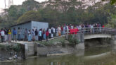 কলাপাড়ায় কৃষক-কৃষানীদের মানববন্ধন ও প্রতিবাদ সভা